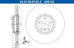 ATE Disc frana - ATE-24.0136-0143.2 (ATE24013601432)
