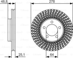 Bosch Frana disc Disc frana Bosch 0 986 479 699 (BOSCH0986479699)