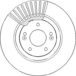 Ferodo Frana disc Disc frana Ferodo DDF2199C - compatibil Hyundai, Kia (FERODODDF2199C)