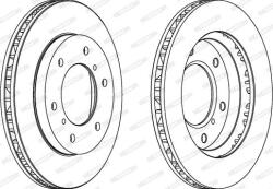 ATE 24.0126-0145.1 - Disc frana Fata - stanga / dreapta - MITSUBISHI PAJERO CLASSIC. PAJERO II. PAJERO III. PAJERO IV. PAJERO SPORT II 2.5D - 3.8 04.00 - - ATE-24.0126-0145.1 (ATE24012601451)
