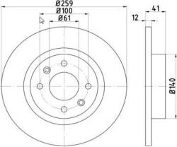 MTR Frana disc Disc frana MTR 12108507 - compatibil Smart, Dacia, Renault (MTR12108507)