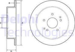 Delphi Frana disc Disc frana Delphi BG4940C - compatibil Ssangyong (DELPHIBG4940C)