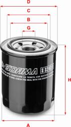 Sofima Filtru ulei Sofima S 3243 R - compatibil Rover, Honda, Opel, Vauxhall - Sofima-S 3243 R (SOFIMAS3243R)