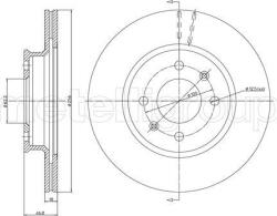 Ferodo Frana disc Disc frana Ferodo DDF1840C - compatibil Hyundai (FERODODDF1840C)
