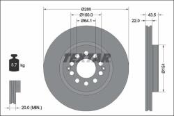 Textar Frana disc Disc frana Textar 92342603 (TEXTAR92342603)