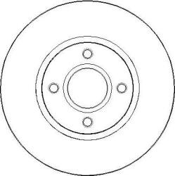 Delphi Frana disc Disc frana Delphi BG4569C - compatibil Ford (DELPHIBG4569C)