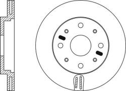 Ferodo Frana disc Disc frana Ferodo DDF521 - compatibil Alfa, Fiat, Lancia (FERODODDF521)