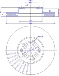 Ferodo Frana disc Disc frana Ferodo DDF1559C - compatibil Ford, Seat, Vw (FERODODDF1559C)