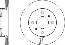 Delphi BG2810 - DISC FRANA - compatibil Kia. Mitsubishi - Delphi-BG2810 (DELPHIBG2810)