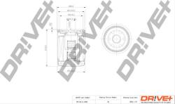 Dr! ve+ Filtru ulei Dr! ve+ DP1110.11. 0335 - compatibil Hyundai - Dr! ve+ (DRVEDP1110110335)