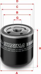 Sofima Filtru ulei Sofima S 8540 R - compatibil Rover, Jeep, Ford, Mg - Sofima-S 8540 R (SOFIMAS8540R)