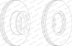 Ferodo Frana disc Disc frana Ferodo FCR330A - compatibil Man (FERODOFCR330A)