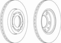 Ferodo Frana disc Disc frana Ferodo DDF1164 - compatibil Audi, Seat, Skoda (FERODODDF1164)