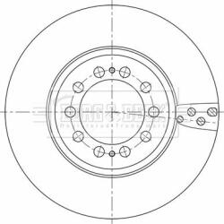 Ferodo Frana disc Disc frana Ferodo FCR372A - compatibil Mercedes-Benz (FERODOFCR372A)