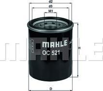 Mahle Filtru ulei Mahle OC 521 (MAHLEOC521)