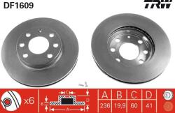 TRW DF1609 - DISC FRANA - compatibil Chevrolet. Opel - TRW-DF1609 (TRWDF1609)