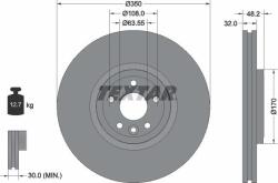Textar 92308105 - Disc frana Fata - stanga / dreapta - JAGUAR XE. XF II. XF SPORTBRAKE 2.0 - 3.0D 03.15 - - Textar-92308105 (TEXTAR92308105)