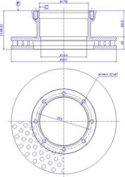 Ferodo Frana disc Disc frana Ferodo FCR190A - compatibil Mercedes-Benz (FERODOFCR190A)