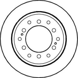 Delphi Frana disc Disc frana Delphi BG3557 - compatibil Toyota, Lexus (DELPHIBG3557)