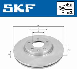 SKF Frana disc Disc frana SKF VKBD 80194 V2 (SKFVKBD80194V2)
