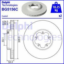 Delphi Frana disc Disc frana Delphi BG5156C - compatibil Ford (DELPHIBG5156C)