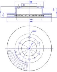 Delphi Frana disc Disc frana Delphi BG4297 - compatibil Ford, Mazda (DELPHIBG4297)