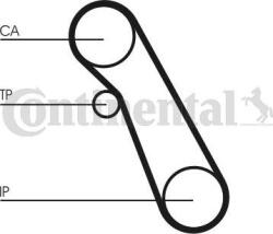 Continental Set curea distributie Continental CT983WP1 - compatibil Ford (CONTINENTALCT983WP1)