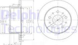 Delphi Frana disc Disc frana Delphi BG3853 (DELPHIBG3853)