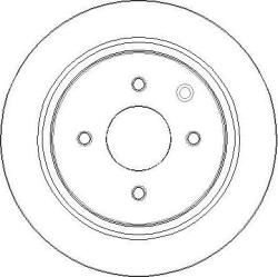 Bosch 0 986 479 742 - DISC FRANA - compatibil Nissan - BOSCH-0 986 479 742 (BOSCH0986479742)