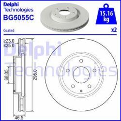 Delphi Frana disc Disc frana Delphi BG5055C (DELPHIBG5055C)