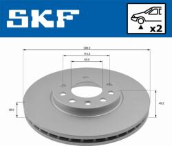 SKF Frana disc Disc frana SKF VKBD 80168 V2 (SKFVKBD80168V2)