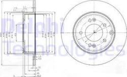 Delphi BG4012 - DISC FRANA - compatibil Hyundai. Kia - Delphi-BG4012 (DELPHIBG4012)
