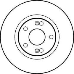 Ferodo Frana disc Disc frana Ferodo DDF1123 - compatibil Renault (FERODODDF1123)
