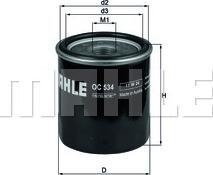 Mahle Filtru ulei Mahle OC 534 (MAHLEOC534)