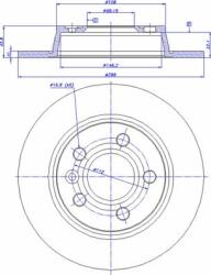 Ferodo Frana disc Disc frana Ferodo DDF847C - compatibil Ford, Seat, Vw (FERODODDF847C)
