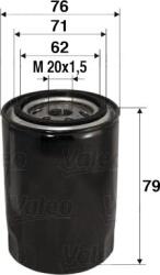 Valeo Filtru ulei Valeo 586037 - compatibil Alfa, Fiat, Lancia (VALEO586037)