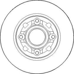 SNR Frana disc Disc frana SNR KF159.54U - compatibil Peugeot, Citroën, Ds (SNRKF15954U)
