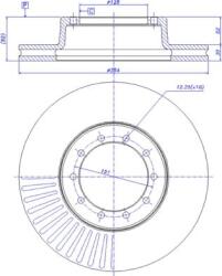 FEBI Bilstein Frana disc Disc frana FEBI Bilstein 18021 (FEBIBILSTEIN18021)