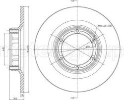 Delphi Frana disc Disc frana Delphi BG2071 - compatibil Dacia, Renault (DELPHIBG2071)