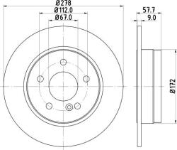 ATE Frana disc Disc frana ATE 24.0109-0154.1 (ATE24010901541)