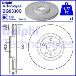 Delphi Frana disc Disc frana Delphi BG9330C (DELPHIBG9330C)