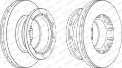 Ferodo Frana disc Disc frana Ferodo FCR223A (FERODOFCR223A)