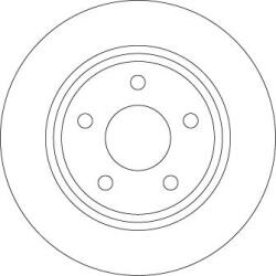 TRW DF6556 - DISC FRANA LIVRABIL NUMAI PERECHE - compatibil Ford - TRW-DF6556 (TRWDF6556)