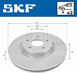 SKF Frana disc Disc frana SKF VKBD 80053 V2 (SKFVKBD80053V2)