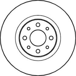 Delphi Frana disc Disc frana Delphi BG3699 - compatibil Fiat, Chrysler, Lancia, Alfa (DELPHIBG3699)