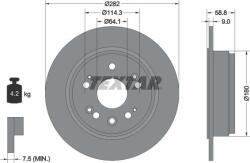 Textar Frana disc Disc frana Textar 92165703 - compatibil Honda (TEXTAR92165703)