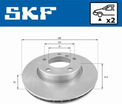 SKF Frana disc Disc frana SKF VKBD 80276 V2 (SKFVKBD80276V2)