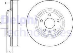 Delphi Frana disc Disc frana Delphi BG4800C (DELPHIBG4800C)