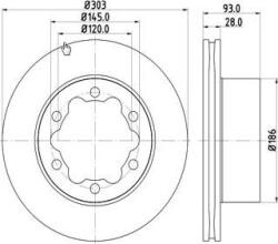 MTR Frana disc Disc frana MTR 12108529 - compatibil Vw, Mercedes-Benz (MTR12108529)