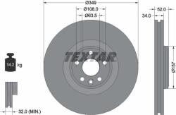 Textar 92301805 - Disc frana Fata - stanga / dreapta - fara pivot de fixare a rotii JAGUAR E - PACE. LAND ROVER DISCOVERY SPORT. RANGE ROVER EVOQUE 1.5H - 2.2D 06.11 - Textar-92301805 (TEXTAR92301805)